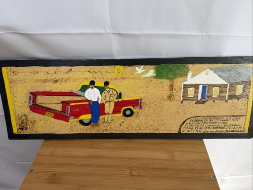 Quadro legna arte popolare - a,