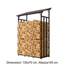 Legnaia da esterno in metallo