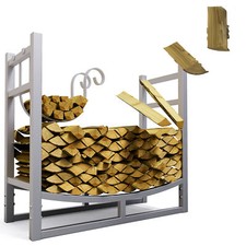 Metallo portalegna da esterno