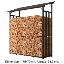 Legnaia da esterno grande in